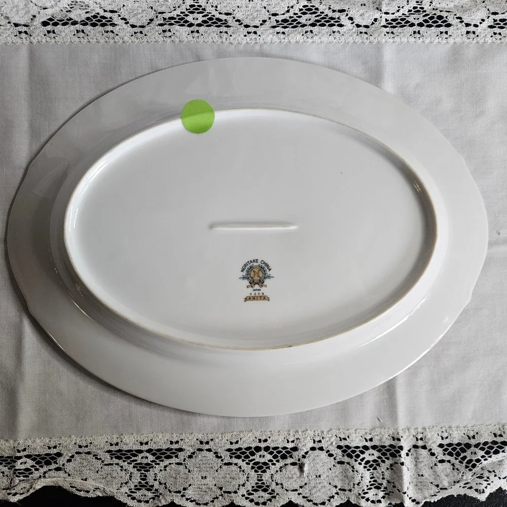 Noritake China Anita Pattern 5309 Oval Serving Platter 12
